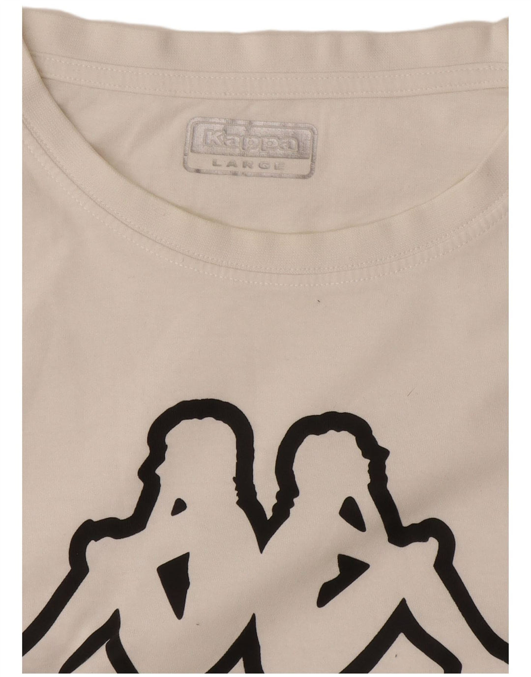 Ανδρικό γραφικό T-Shirt Kappa Top Large White