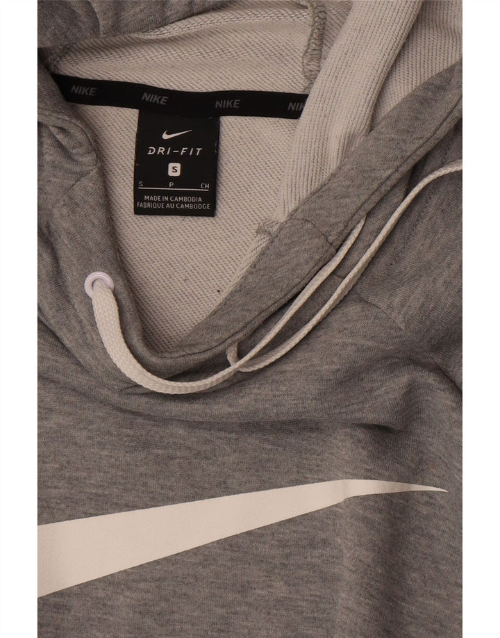 Ανδρικά γραφικά με κουκούλα Nike Dri Fit, σε γκρι φλύκταινες