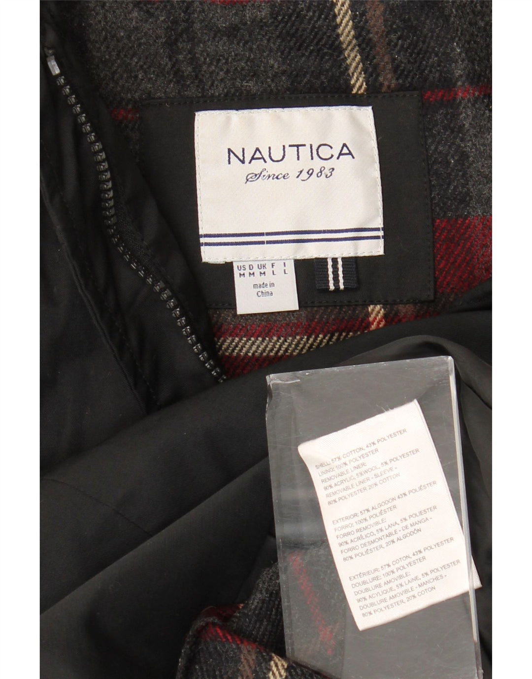 Nautica Γυναικείο παλτό Duffle UK 14 Μεσαίο μαύρο βαμβακερό