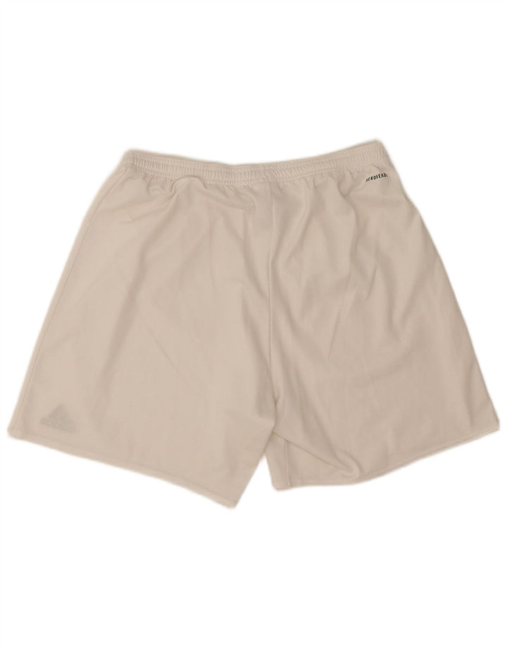 Ανδρικό σορτς Adidas Aeroready Αθλητικό μεγάλο λευκό πολυεστέρα
