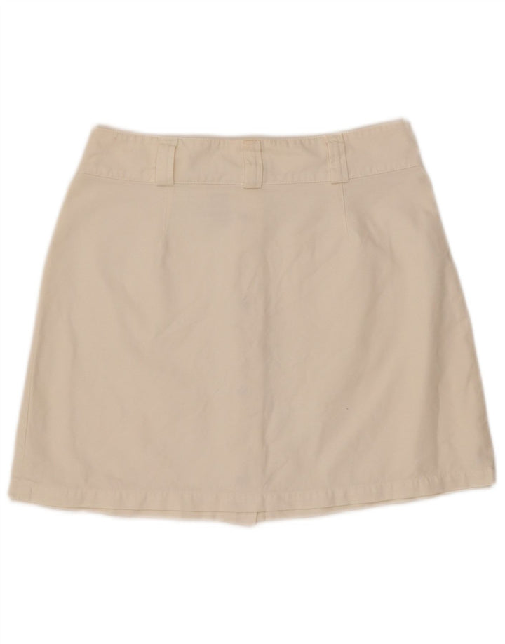 Γυναικεία Μίνι Φούστα CALVIN KLEIN W30 Βαμβακερή σε μεσαίο υπόλευκο