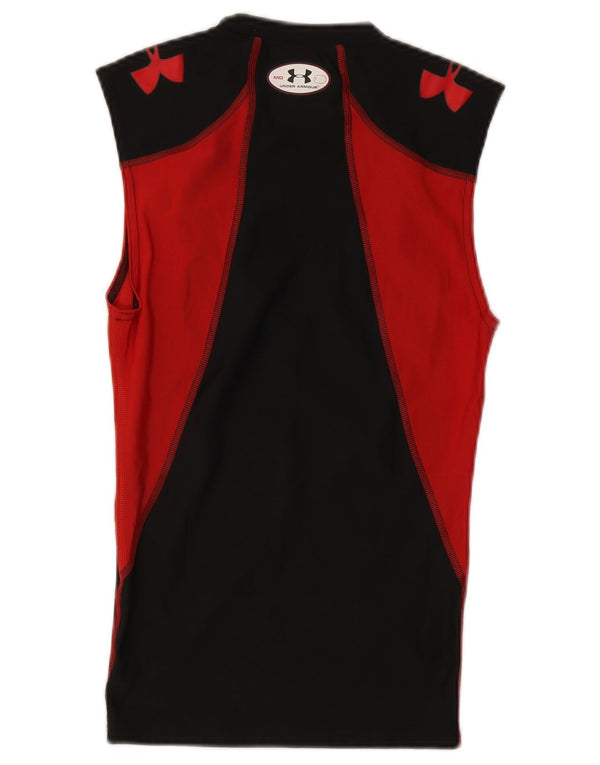 Under Armour Γυναικείο Heat Gear Γιλέκο Top UK 12 Medium Black Colourblock