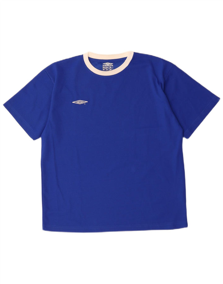 Ανδρικό T-Shirt Umbro Top Medium Blue Polyester