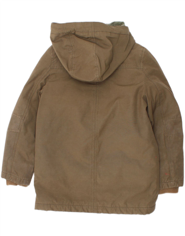 Tommy Hilfiger Boys Hooded Parka Jacket 5-6 Years Khaki Polyester
