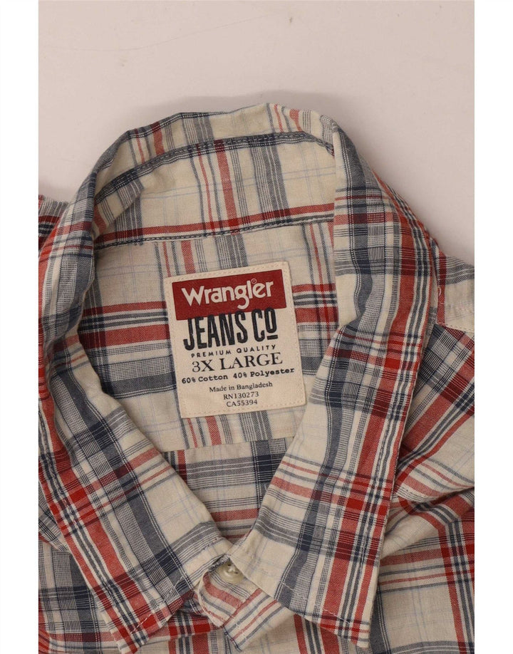 Ανδρικό πουκάμισο Wrangler 3XL Πολύχρωμο βαμβακερό καρό