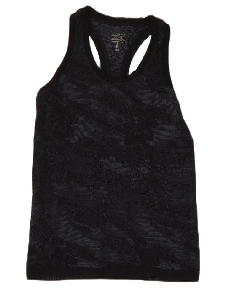 ATHLETA Γυναικείο Γιλέκο UK 8 Small Black Nylon Καμουφλάζ