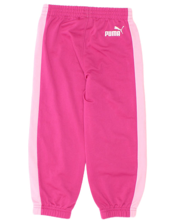 Puma Girls Graphic αθλητική φόρμα παντελόνι Joggers 2-3 ετών Pink Colourblock