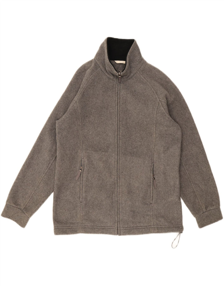 Marks & Spencer Γυναικείο μεγάλο φλις μπουφάν UK 10 Small Grey Polyester