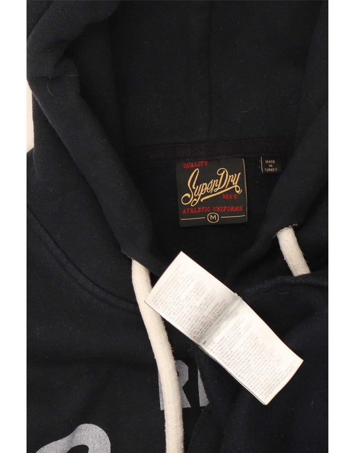 Ανδρικό γραφικό κουκούλα Superdry, μεσαίο μαύρο βαμβακερό