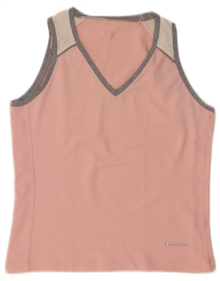 Champion γυναικείο γιλέκο UK 12 Medium Pink Colourblock Polyamide