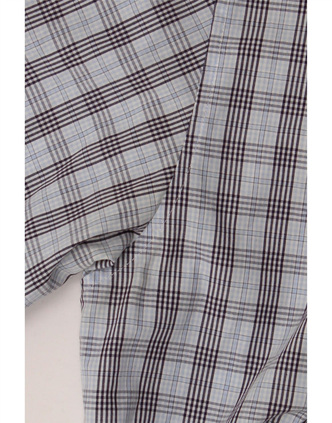 BEN SHERMAN Ανδρικό κοντομάνικο πουκάμισο μεγάλο μπλε καρό
