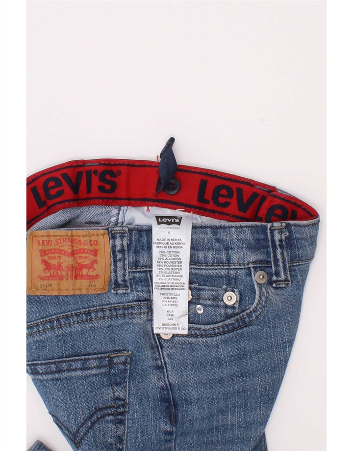 Levi's Boys 511 Slim Jeans 4-5 ετών W22 L18 Μπλε βαμβακερό
