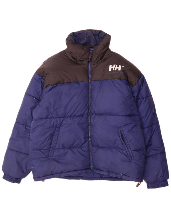 Helly Hansen Ανδρικό γραφικό μπουφάν UK 40 Large Blue Colorblock Nylon