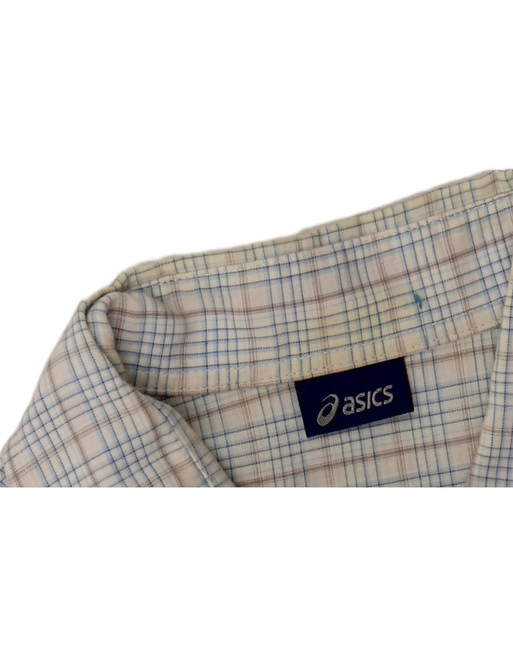 Ανδρικό κοντομάνικο πουκάμισο ASICS 2XL Μπλε βαμβακερό