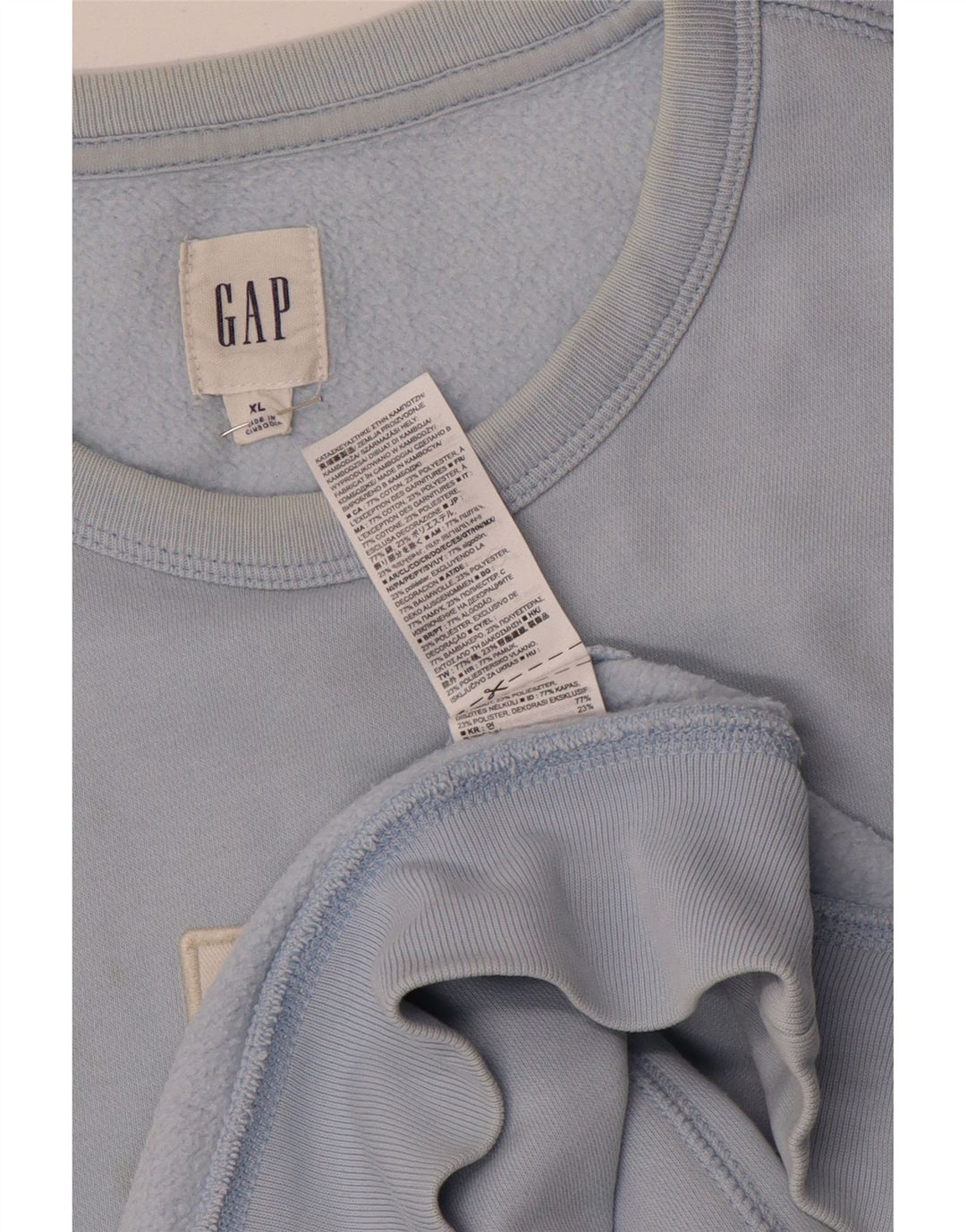 Ανδρικό γραφικό φούτερ Gap Jumper XL Μπλε βαμβακερό