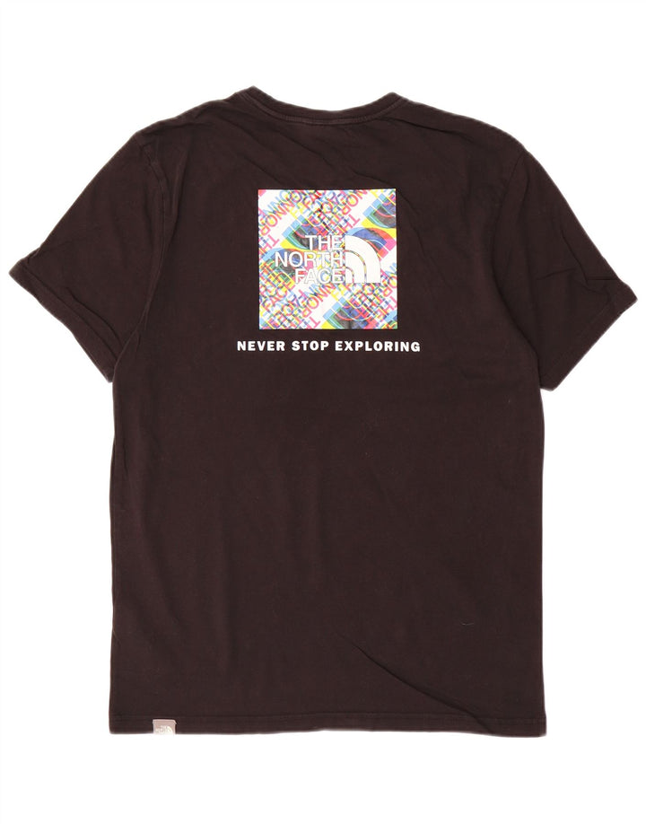 THE NORTH FACE Ανδρικό γραφικό T-Shirt Top Μεσαίο μαύρο βαμβακερό