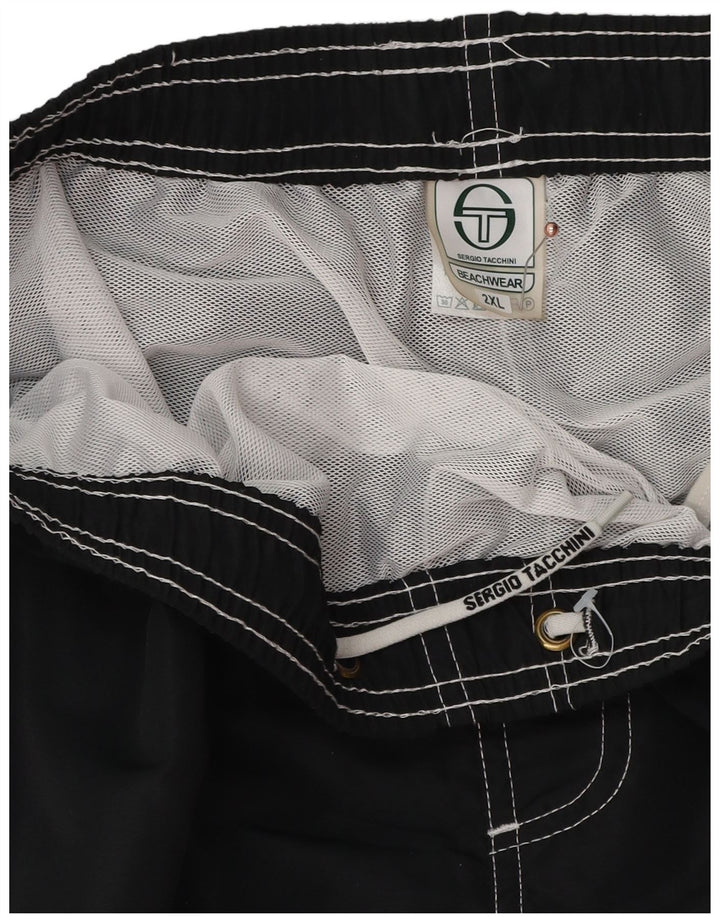 Ανδρικό σορτς κολύμβησης Sergio Tacchini 2XL μαύρο πολυεστέρα