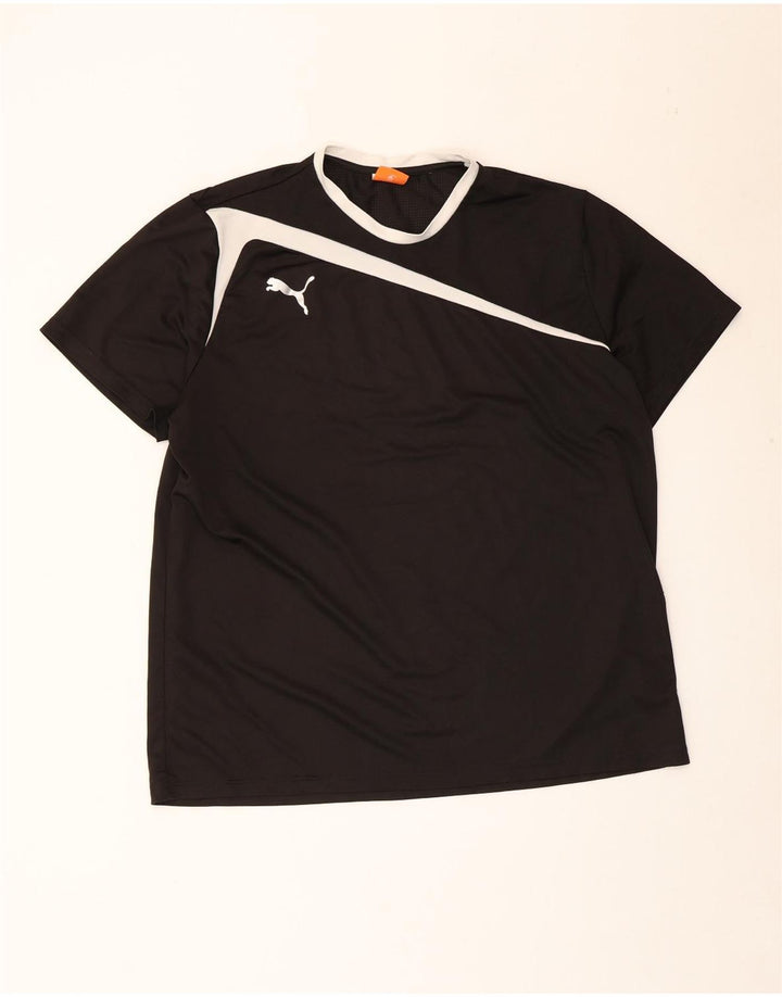Ανδρικό T-Shirt Puma Top 2XL Μαύρο Colourblock Πολυεστέρας