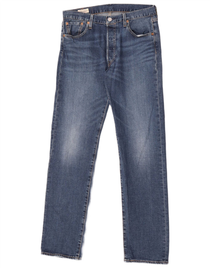 LEVI'S Ανδρικό τζιν 501 ίσιο W30 L32 Μπλε βαμβακερό