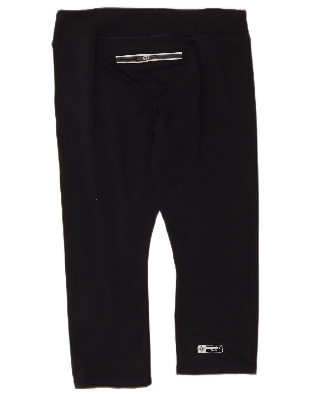 Superdry Γυναικεία Γραφικά Κάπρι Κολάν UK 6 XS Μαύρο Πολυεστέρας