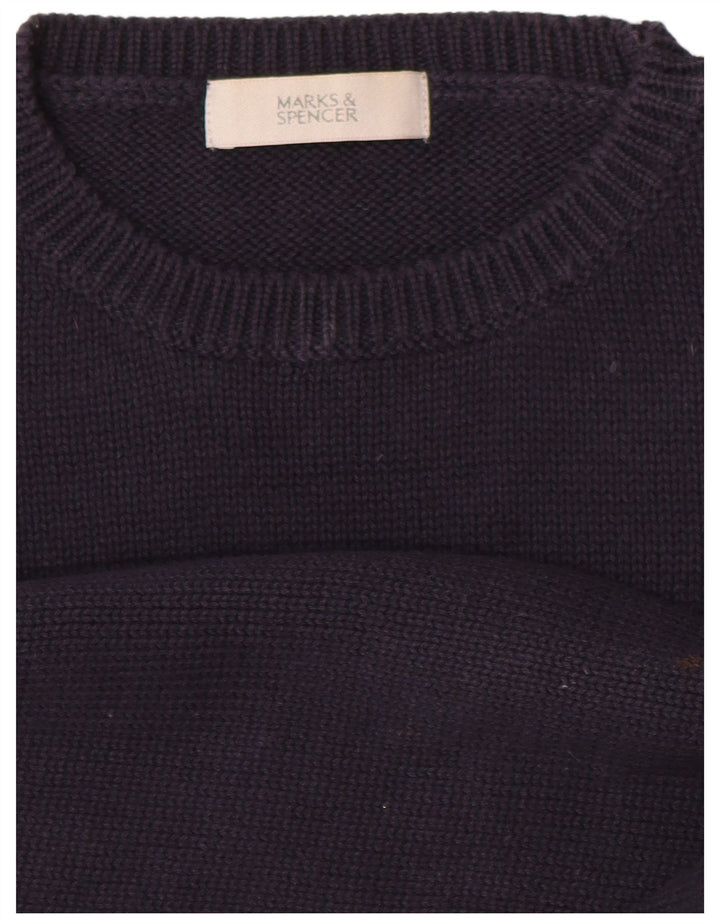 Ανδρικό πουλόβερ Marks & Spencer Crew Neck Jumper Medium Navy Blue