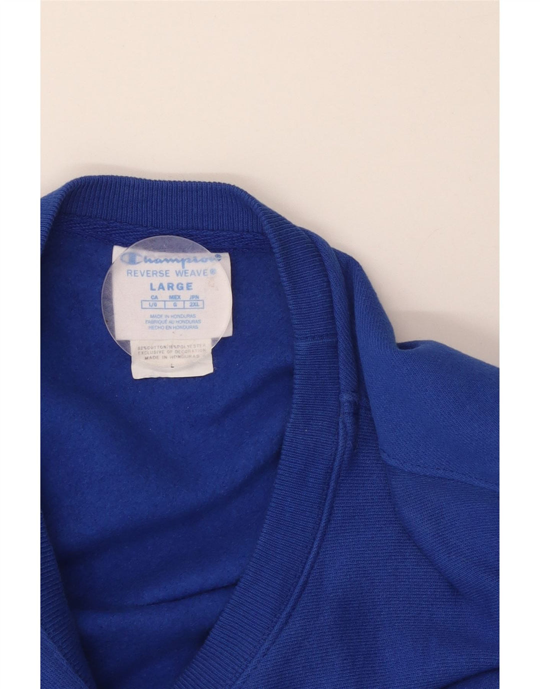 CHAMPION Γυναικεία φούτερ Crop Jumper UK 16 Large Blue Cotton