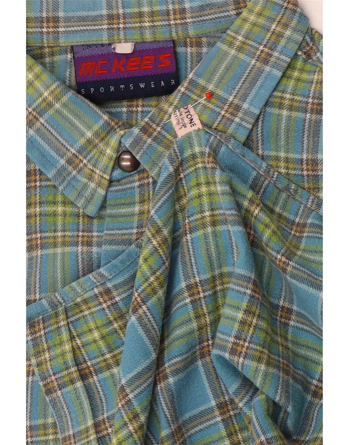 Ανδρικό φανελένιο πουκάμισο MC Kee's Large Blue Check Cotton