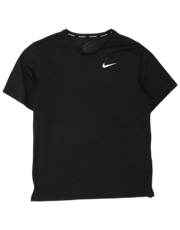 Nike Mens Dri Fit See Through T-Shirt Top Medium Black Polyester