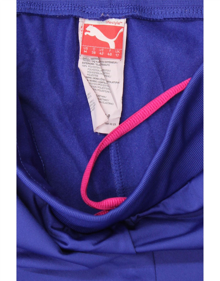 PUMA Womens Tracksuit Trousers Joggers UK 12 Medium  Blue Polyester