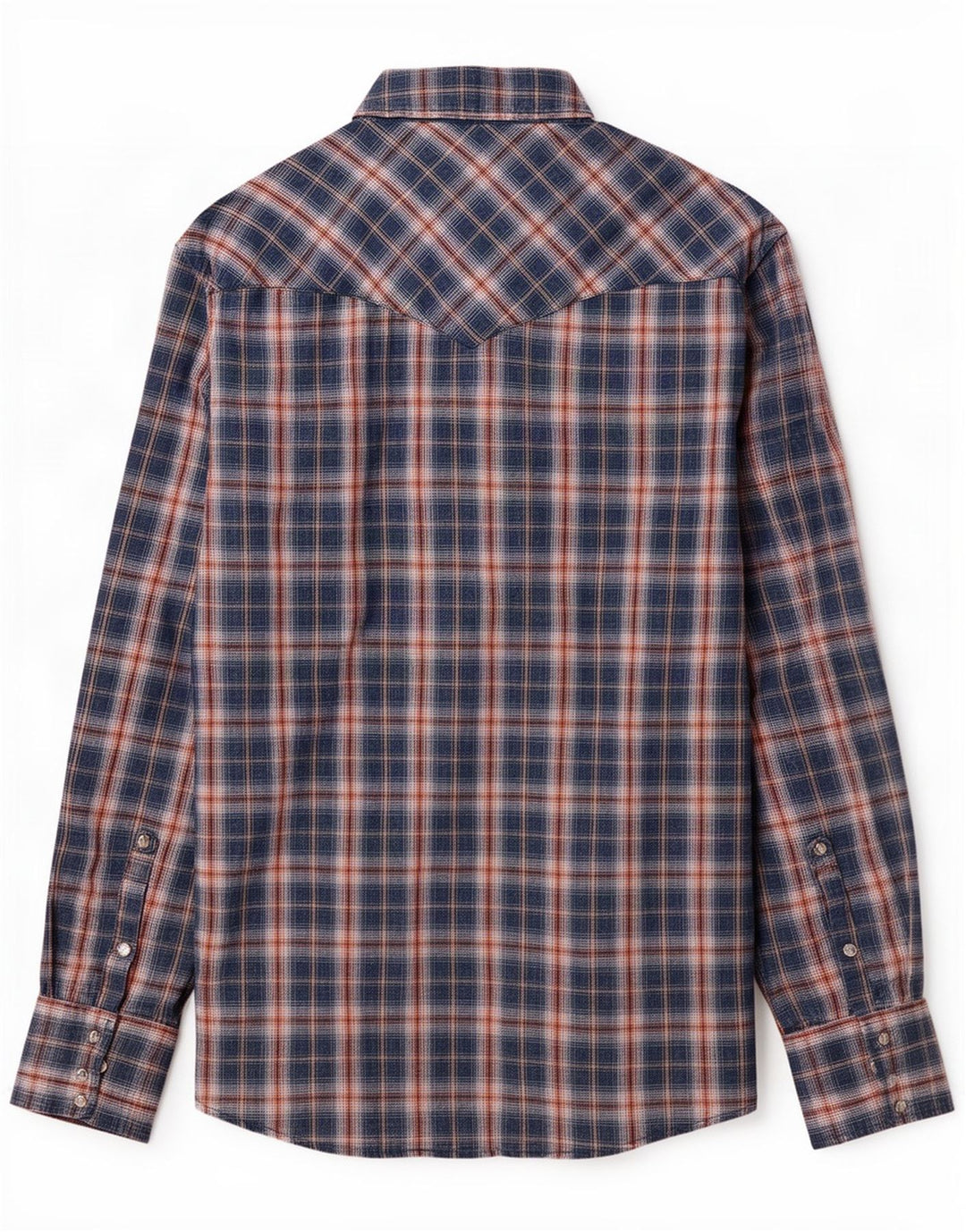 Ανδρικό φανελένιο πουκάμισο Wrangler μεγάλο μπλε καρό