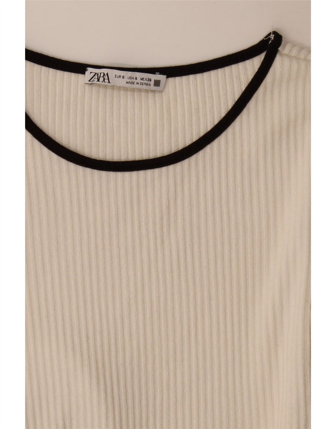 Zara Γυναικείο τοπ Μακρύ μανίκι UK 8 Small White