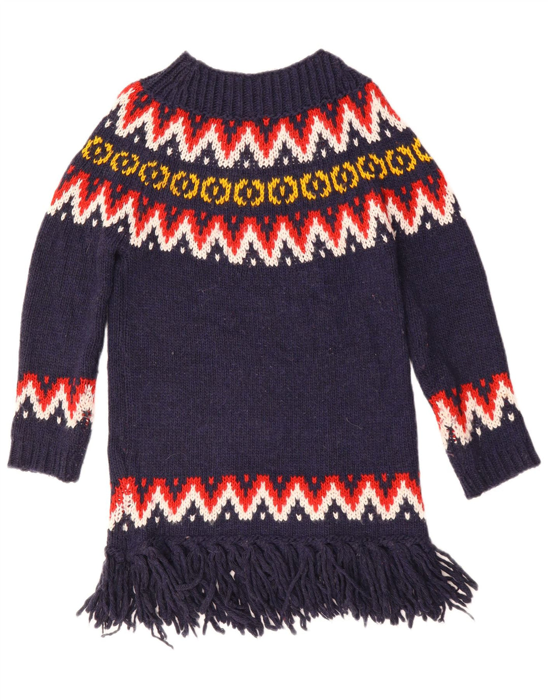 Γυναικείο πουλόβερ Benetton Boat Neck Jumper UK 10 Small Navy Blue Acrylic