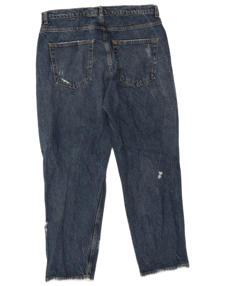 Ανδρικό Zara Distressed Cropped Jeans EU 40 Medium W31 L26 Blue
