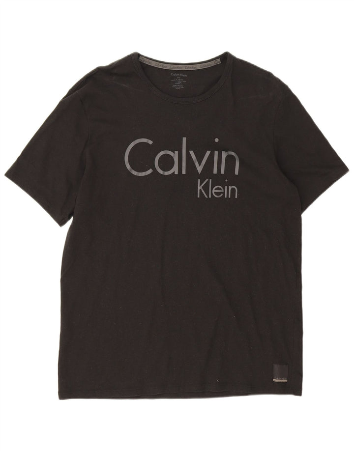 Γραφικό ανδρικό μπλουζάκι Calvin Klein Top Large Μαύρο