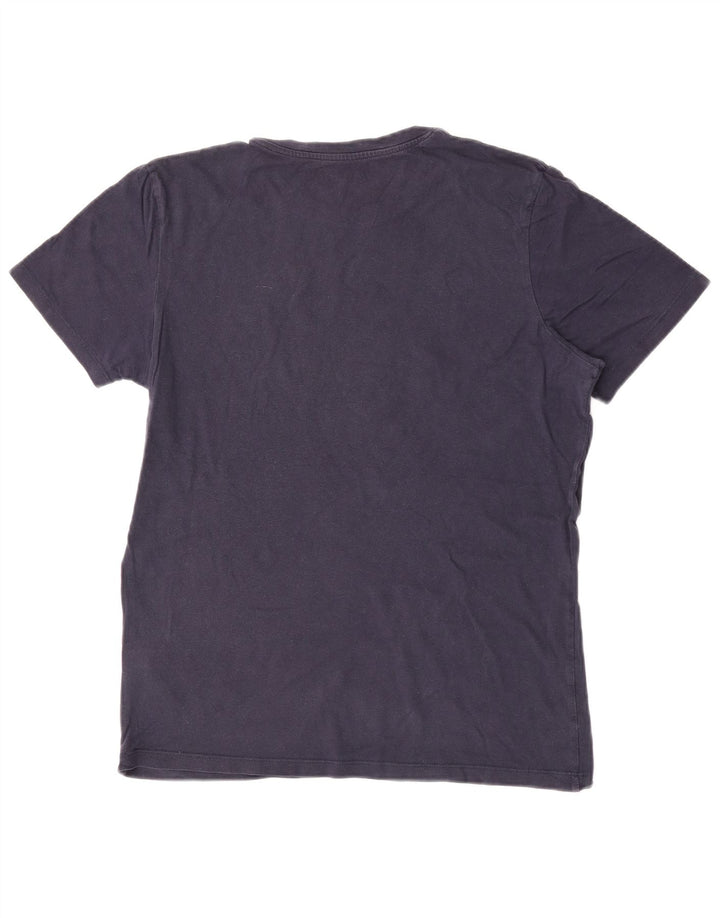 Jack & Jones Ανδρικό T-Shirt Top από μεσαίο ναυτικό μπλε βαμβακερό