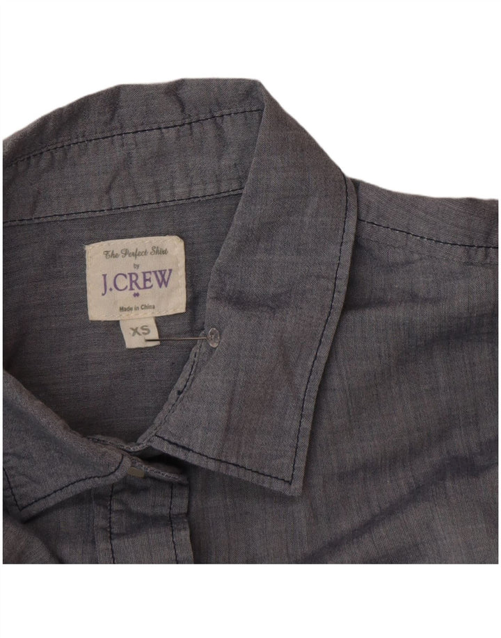 J. Crew Γυναικείο πουκάμισο Oversized UK 6 XS Γκρι βαμβακερό