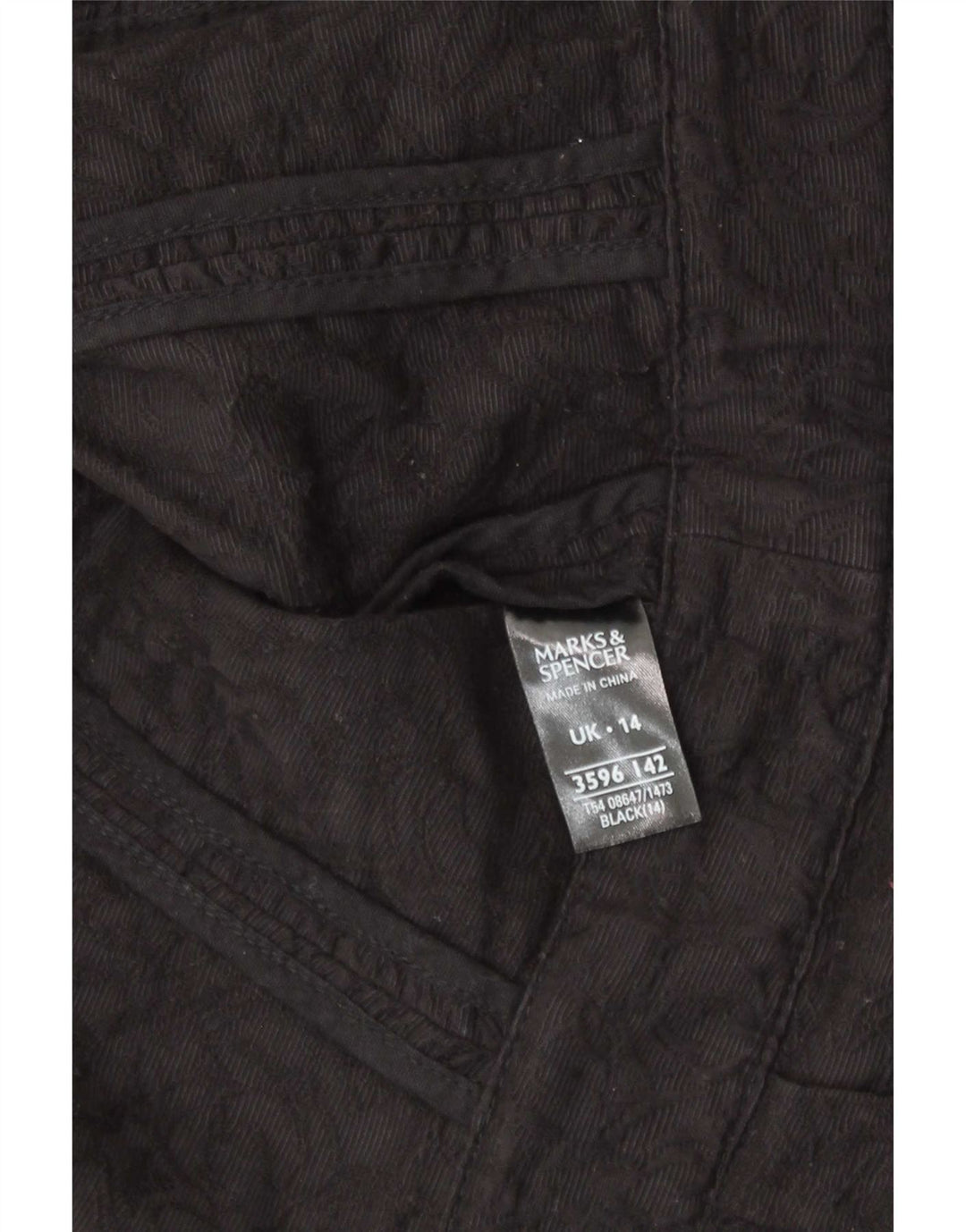 Marks & Spencer Γυναικείο Μπουφάν Blazer με μανίκια 3/4 UK 14 μεγάλο μαύρο