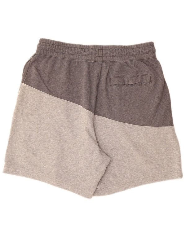 Ανδρικό αθλητικό σορτς NIKE με μεγάλο γκρι χρώμα, βαμβακερό