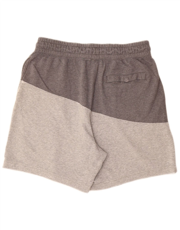 Ανδρικό αθλητικό σορτς NIKE με μεγάλο γκρι χρώμα, βαμβακερό