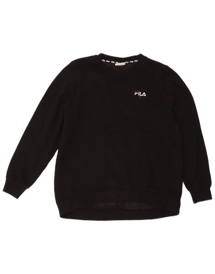 Fila Γυναικείο Φούτερ Jumper UK 14 Large Μαύρο Βαμβακερό