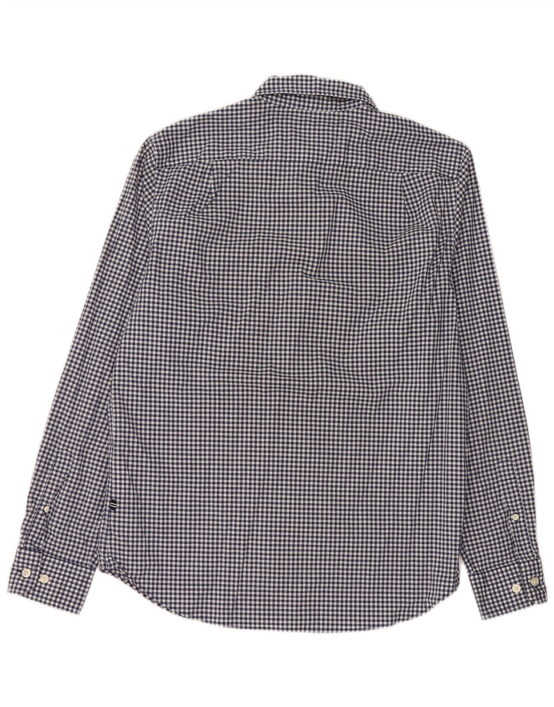 Nautica Ανδρικό Stretch πουκάμισο Classic Fit Μικρό Navy Blue από βαμβακερό Gingham