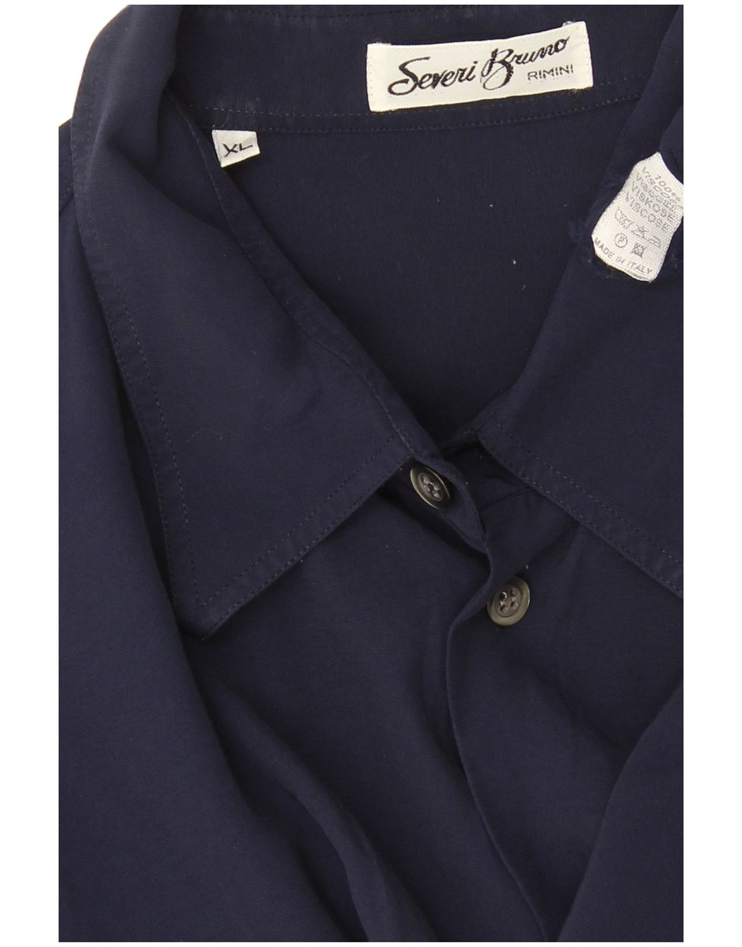 Ανδρικό κοντομάνικο πουκάμισο Rimini XL Navy Blue Viscose