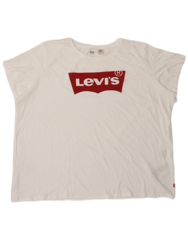 Ανδρικό γραφικό T-Shirt Levi's Top 3XL Λευκό βαμβακερό