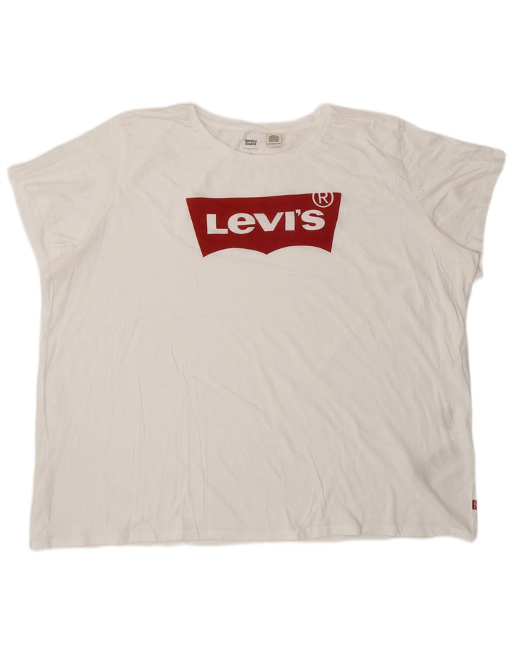 Ανδρικό γραφικό T-Shirt Levi's Top 3XL Λευκό βαμβακερό