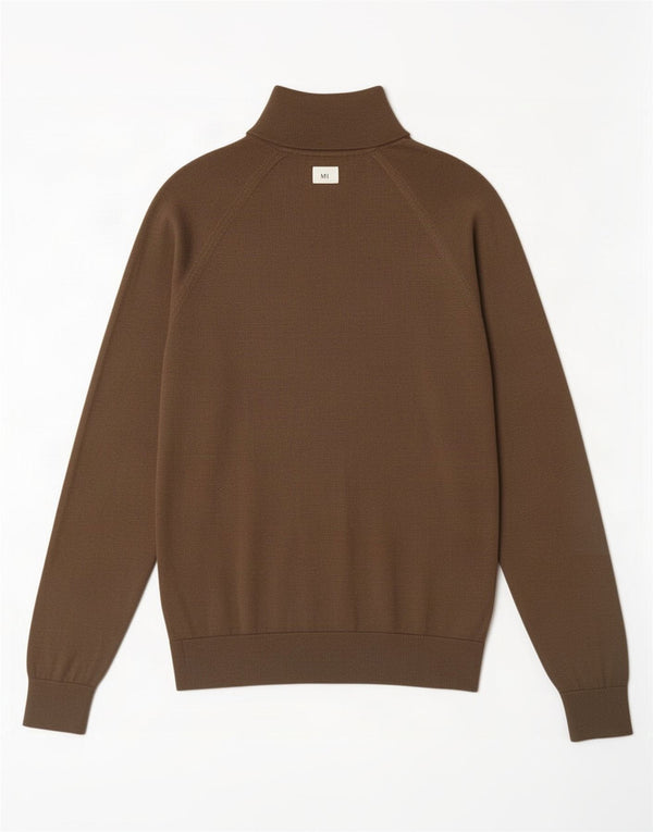 Ανδρικό πουλόβερ Gap με φερμουάρ XS Χακί Μαλλί Merino