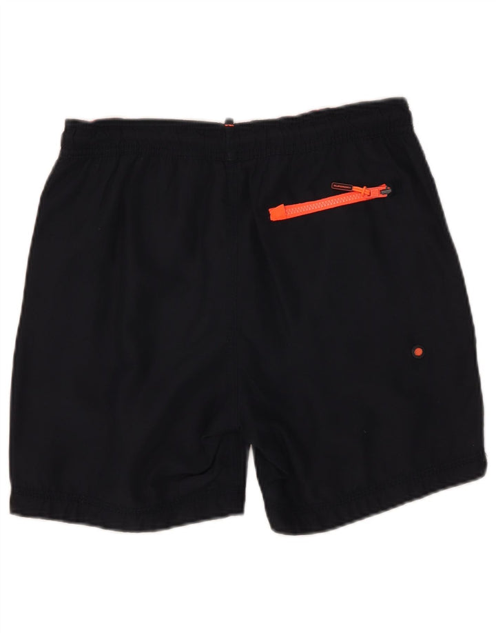 Superdry Γυναικεία γραφικά σορτς κολύμβησης UK 10 Small Navy Blue Polyester