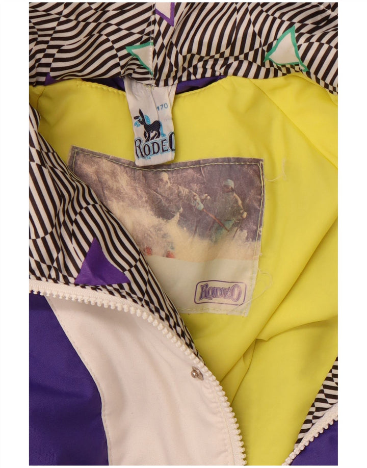 RODEO Ανδρικό μπουφάν σκι πουλόβερ με κουκούλα UK 40 Large Purple Colourblock