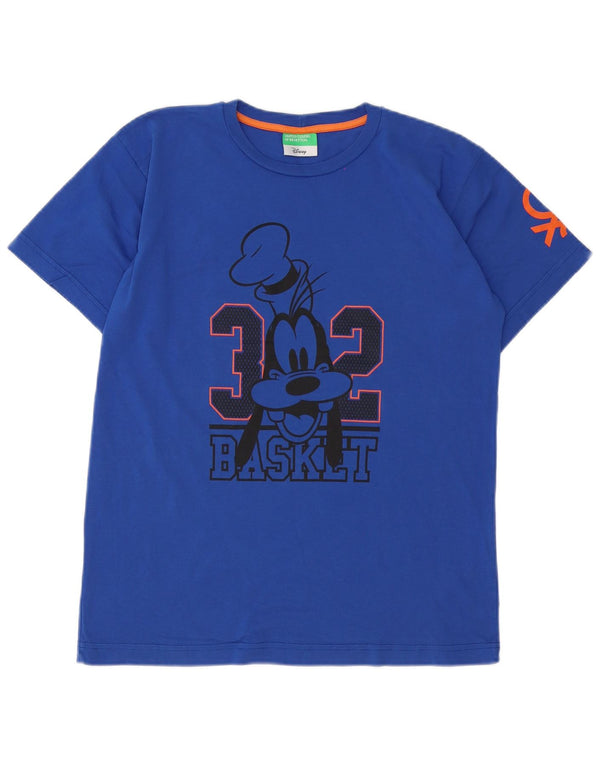 Μπλουζάκι Benetton Boys Disney Graphic T-Shirt 11-12 ετών 2XL μπλε βαμβακερό