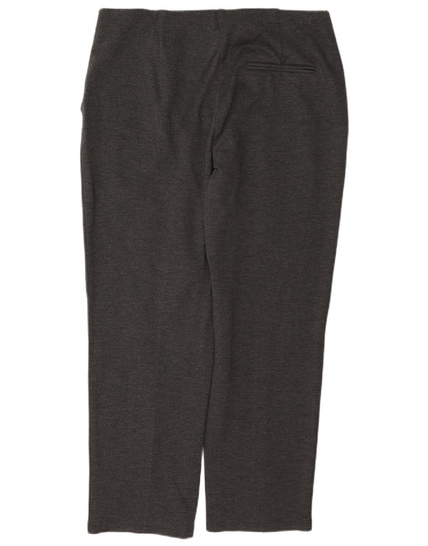 Marks & Spencer Γυναικείο ίσιο casual παντελόνι UK 14 Large W34 L27 Grey