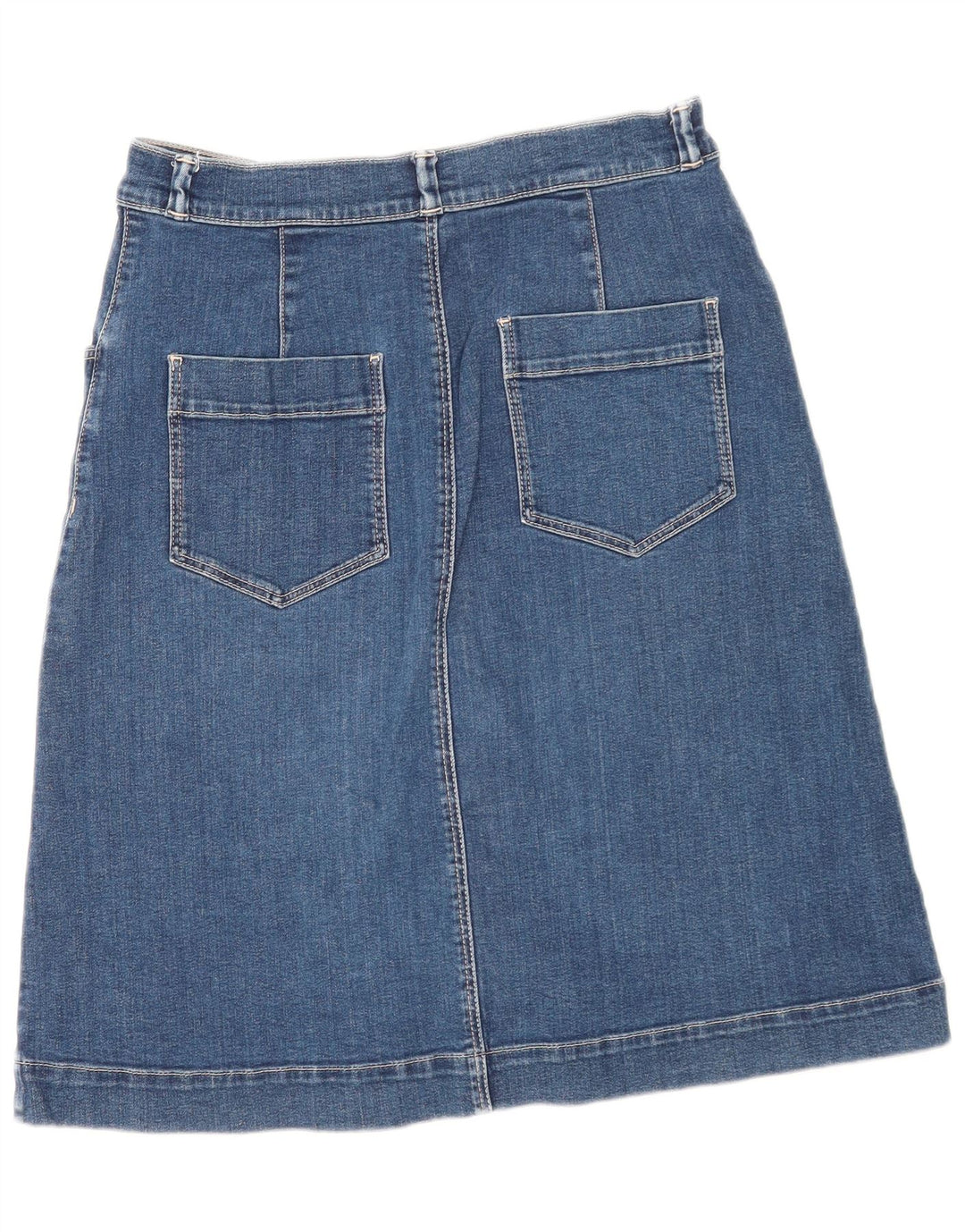 Massimo Dutti Γυναικεία τζιν φούστα EU 40 Medium W30 Navy Blue Cotton